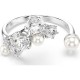 SWAROVSKI Constella Δαχτυλίδι Crystal Pearl, Στρογγυλή Κοπή, Λευκό, Επιμετάλλωση Ροδίου 5705600