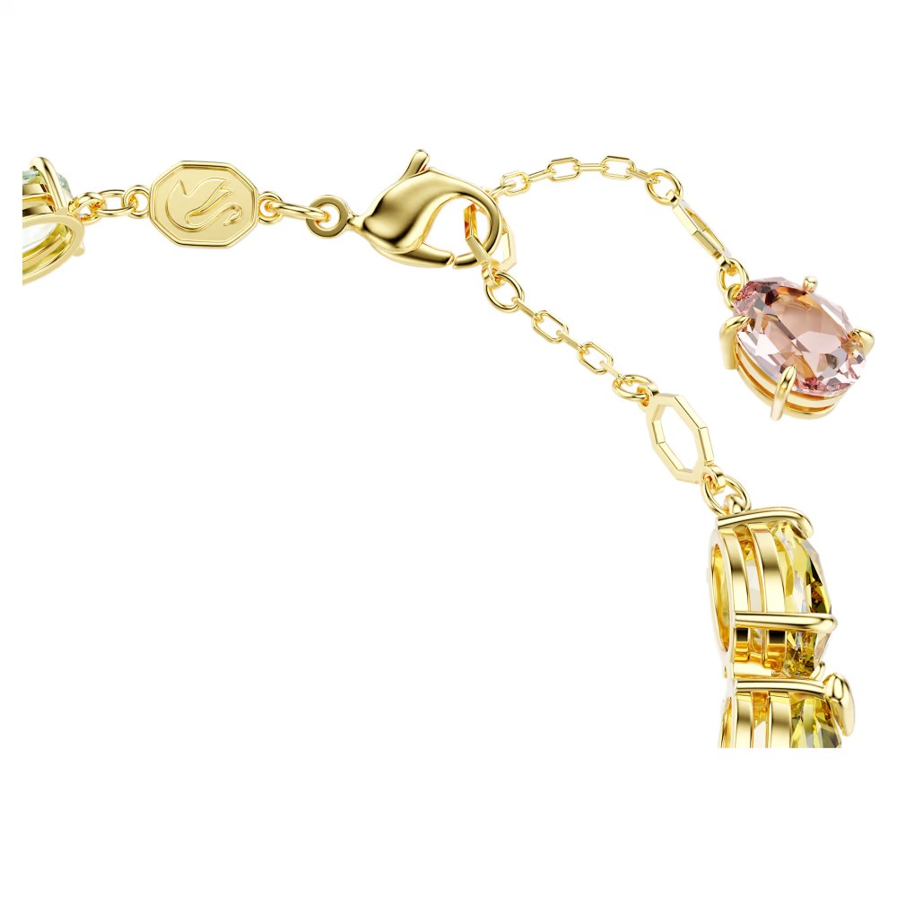 SWAROVSKI Gema Tennis Βραχιόλι, Μίξη Κοπών, Πολύχρωμο, Επιμετάλλωση σε Χρυσό Τόνο 5705808 SWAROVSKI Gema Tennis Βραχιόλι, Μίξη Κοπών, Πολύχρωμο, Επιμετάλλωση σε Χρυσό Τόνο 5705808