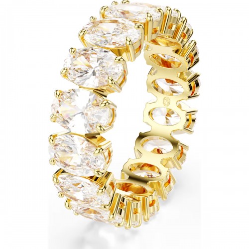 SWAROVSKI Δαχτυλίδι Matrix, Οβάλ κοπή, Λευκό, Επιμετάλλωση σε Χρυσό Τόνο 5707188