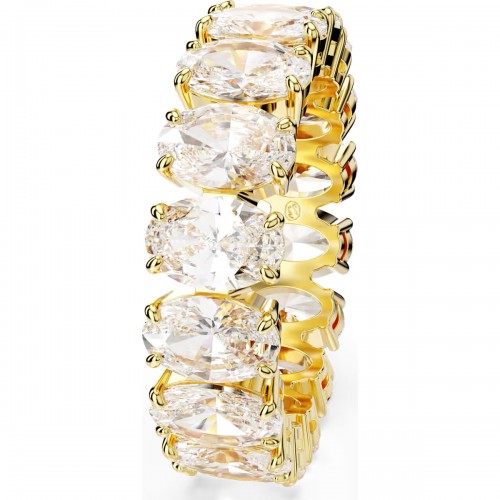 SWAROVSKI Δαχτυλίδι Matrix, Οβάλ κοπή, Λευκό, Επιμετάλλωση σε Χρυσό Τόνο 5707188