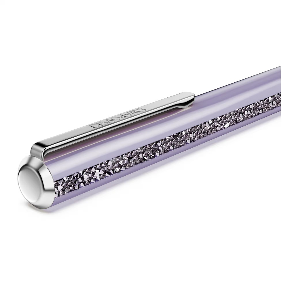 SWAROVSKI Crystal Shimmer Glide Στυλό, Μωβ λακαρισμένο, Επιμετάλλωση χρωμίου 5707707