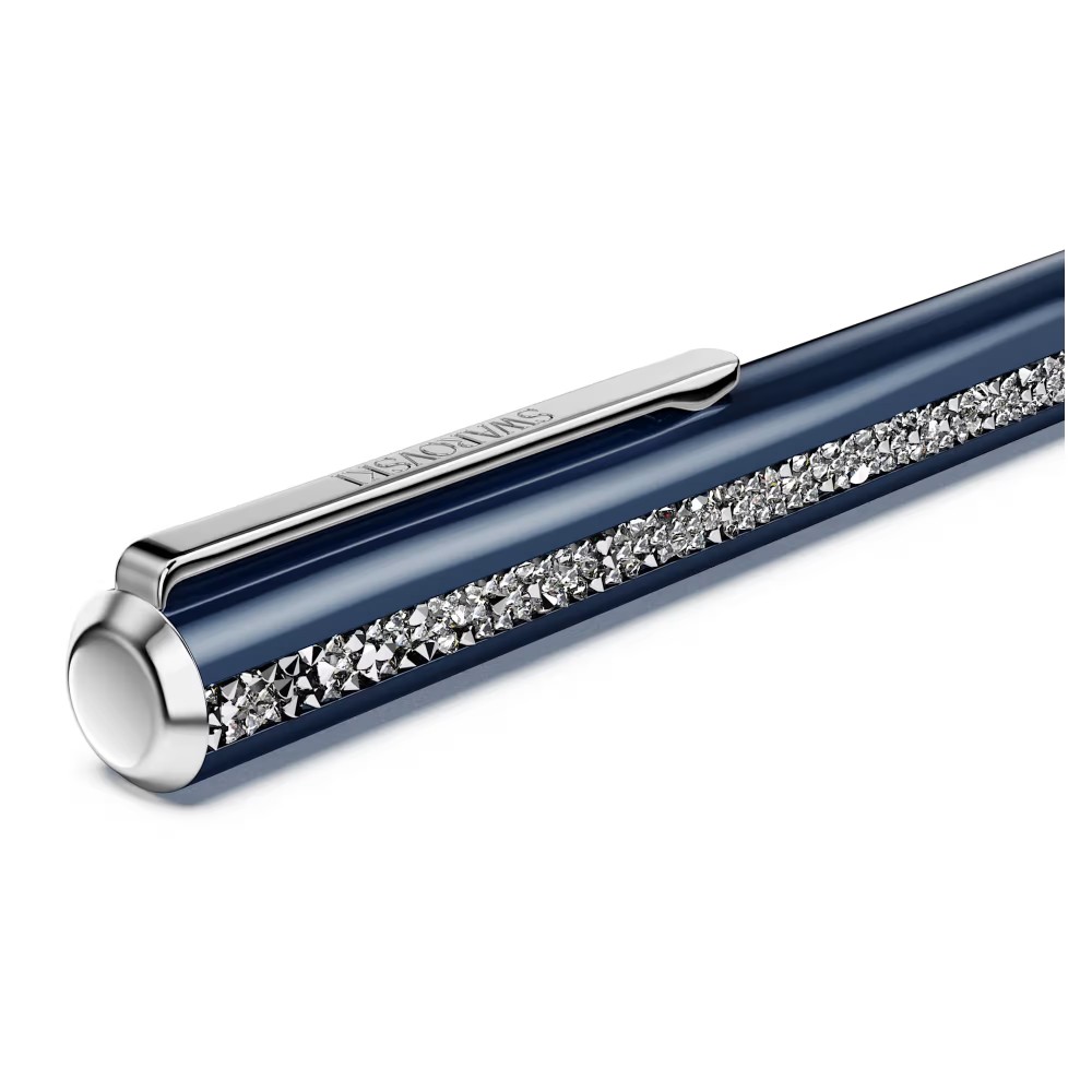 SWAROVSKI Crystal Shimmer Glide Στυλό, Μπλε λακαρισμένο, Επιμετάλλωση χρωμίου 5707709