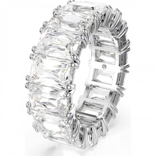 SWAROVSKI Matrix Vittore Δαχτυλίδι κοπή Baguette, Λευκό, Επιροδιωμένο 5709278