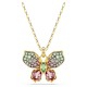 SWAROVSKI Idyllia Μενταγιόν με αλυσίδα, Pave, Μίξη Κοπών, Πεταλούδα, Χρυσός Τόνος 5709950