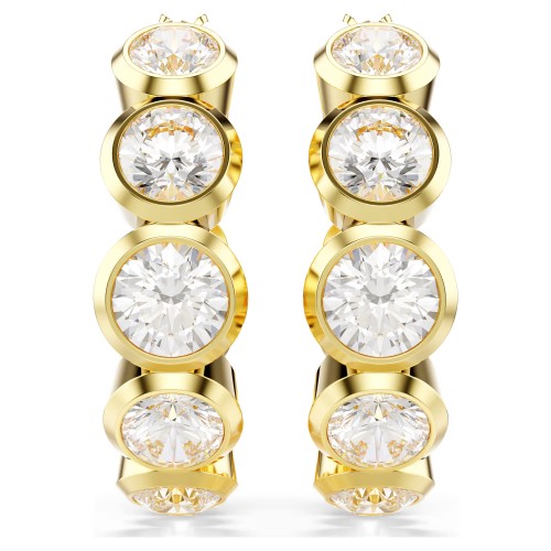 SWAROVSKI Κρίκοι Imber, Στρογγυλή Κοπή, Λευκά, Επιχρυσωμένο 5711483