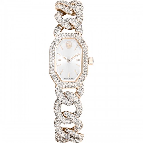 SWAROVSKI Dextera Bangle Eλβετικής κατασκευής, Μεταλλικό μπρασελέ, Χρυσός τόνος, Φινίρισμα σε χρυσό σαμπανί τόνο 5711710