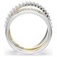 SWAROVSKI Δαχτυλίδι Hyperbola Μίξη κοπών, Λευκό, Φινίρισμα Διαφόρων Μετάλλων 5714163