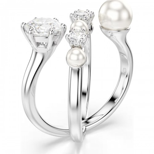 SWAROVSKI Matrix Coctail Δαχτυλίδι Crystal Pearl, Στρογγυλή Κοπή, Λευκό, Επιμετάλλωση Ροδίου 5714378