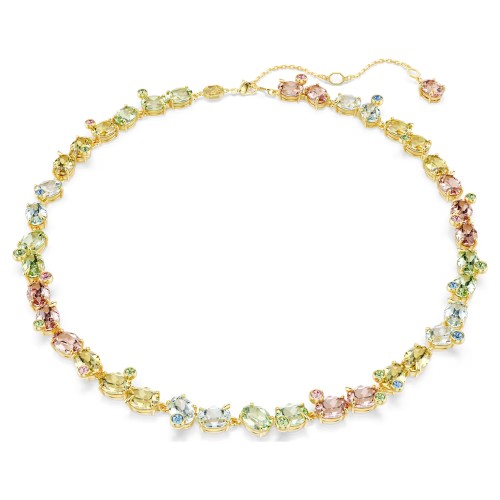 SWAROVSKI Tennis Gema Κολιέ, Μείξη κοπών, Πολύχρωμο, Επιχρυσωμένο 5714836