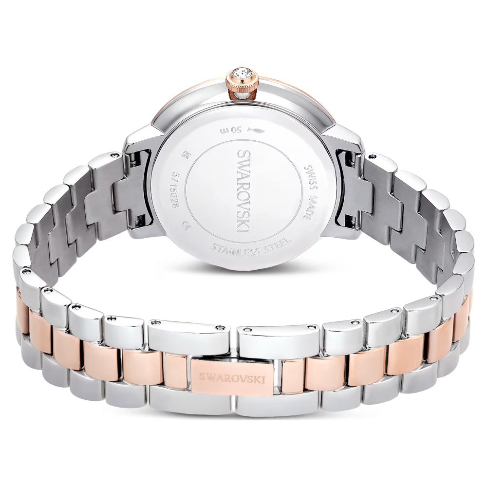 SWAROVSKI Ρολόι Ελβετικής Κατασκευής με Μπρασελέ από Ανοξείδωτο Ατσάλι Δύο Τόνων 5715028 SWAROVSKI Ρολόι Ελβετικής Κατασκευής με Μπρασελέ από Ανοξείδωτο Ατσάλι Δύο Τόνων 5715028
