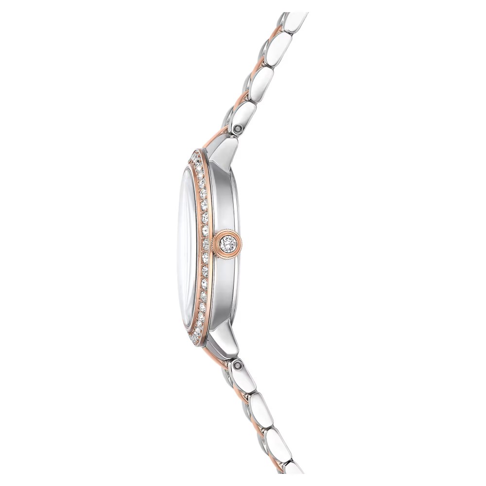 SWAROVSKI Ρολόι Ελβετικής Κατασκευής με Μπρασελέ από Ανοξείδωτο Ατσάλι Δύο Τόνων 5715028 SWAROVSKI Ρολόι Ελβετικής Κατασκευής με Μπρασελέ από Ανοξείδωτο Ατσάλι Δύο Τόνων 5715028