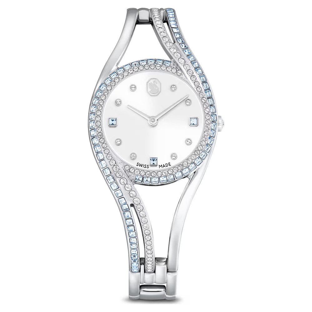 SWAROVSKI Hyperbola Bangle Eλβετικής κατασκευής, Μπρασελέ από Ανοξείδωτο Ατσάλι, Ασημί τόνος, 5715463 SWAROVSKI Hyperbola Bangle Eλβετικής κατασκευής, Μπρασελέ από Ανοξείδωτο Ατσάλι, Ασημί τόνος, 5715463