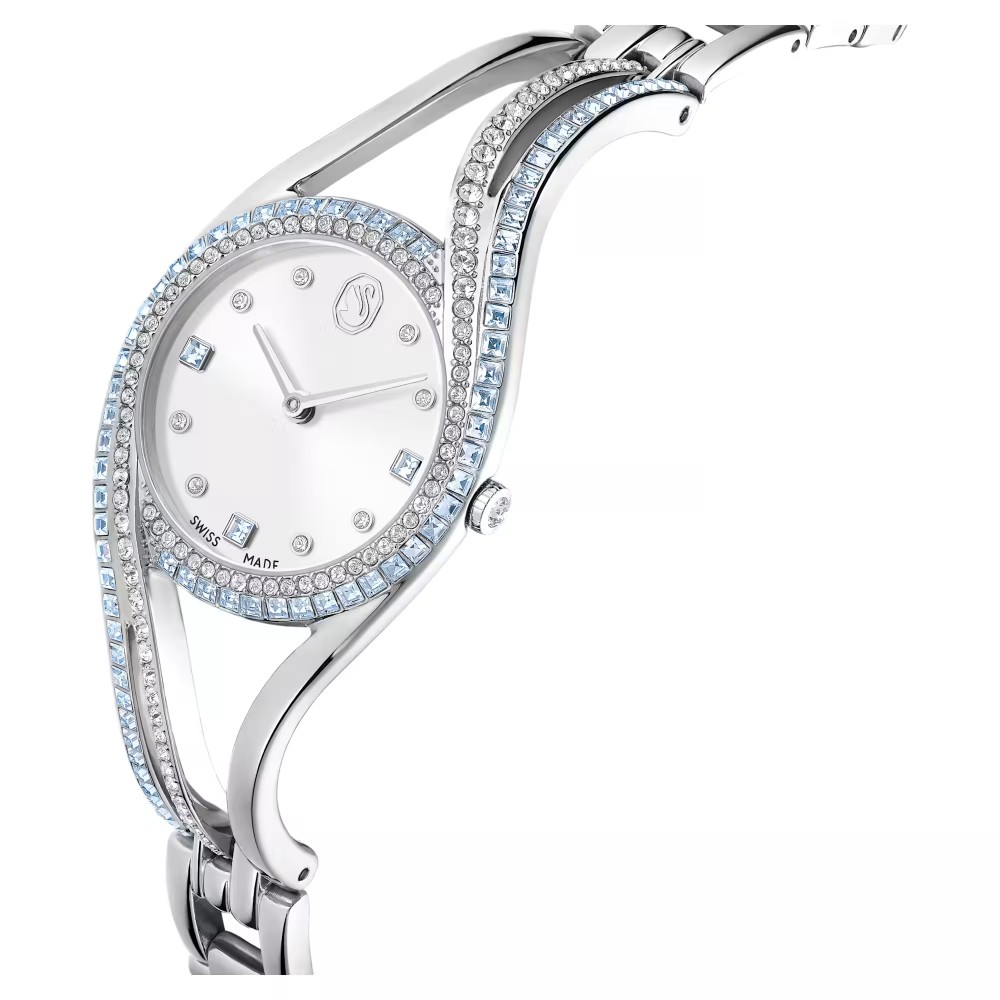 SWAROVSKI Hyperbola Bangle Eλβετικής κατασκευής, Μπρασελέ από Ανοξείδωτο Ατσάλι, Ασημί τόνος, 5715463 SWAROVSKI Hyperbola Bangle Eλβετικής κατασκευής, Μπρασελέ από Ανοξείδωτο Ατσάλι, Ασημί τόνος, 5715463