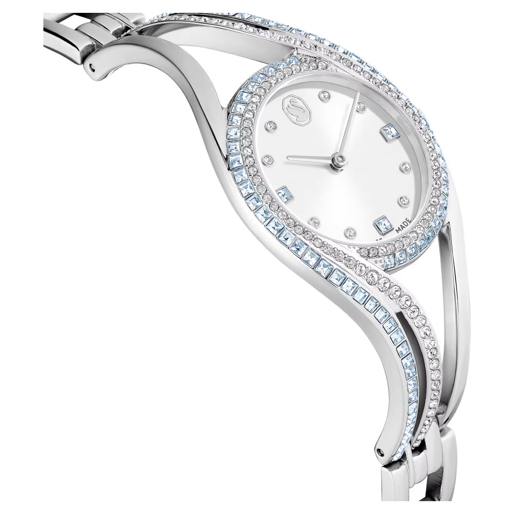 SWAROVSKI Hyperbola Bangle Eλβετικής κατασκευής, Μπρασελέ από Ανοξείδωτο Ατσάλι, Ασημί τόνος, 5715463 SWAROVSKI Hyperbola Bangle Eλβετικής κατασκευής, Μπρασελέ από Ανοξείδωτο Ατσάλι, Ασημί τόνος, 5715463