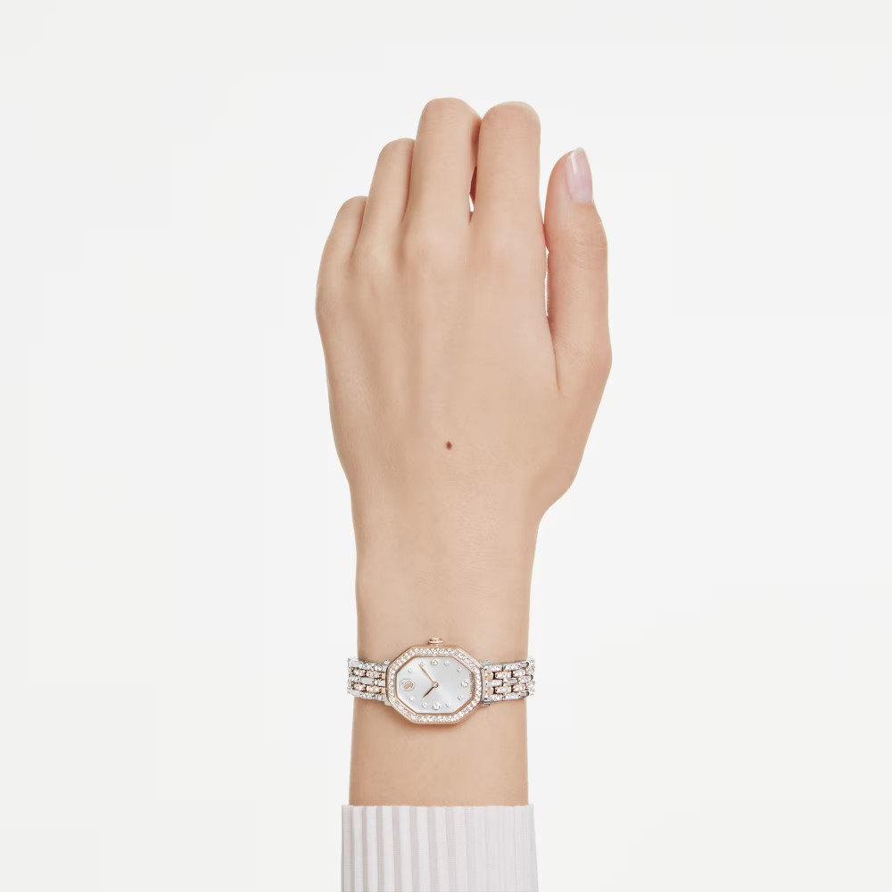 SWAROVSKI Dextera Eλβετικής κατασκευής, με Μπρασελέ από Ανοξείδωτο ατσάλι Δύο Τόνων 5715521 SWAROVSKI Dextera Eλβετικής κατασκευής, με Μπρασελέ από Ανοξείδωτο ατσάλι Δύο Τόνων 5715521