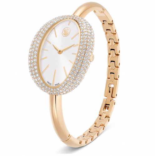 SWAROVSKI Imber Bangle Eλβετικής κατασκευής, Μπρασελέ από Ανοξείδωτο Ατσάλι, Χρυσός τόνος, 5716108