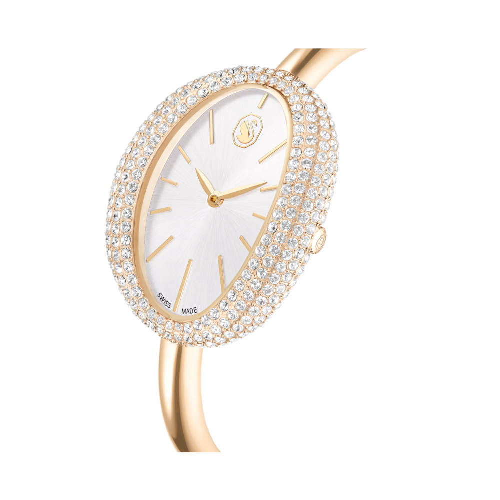 SWAROVSKI Imber Bangle Eλβετικής κατασκευής, Μπρασελέ από Ανοξείδωτο Ατσάλι, Χρυσός τόνος, 5716108