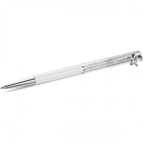 SWAROVSKI Crystalline SIlk Στυλό Λευκό Λακαρισμένο, Επιμετάλλωση χρωμίου 5717136