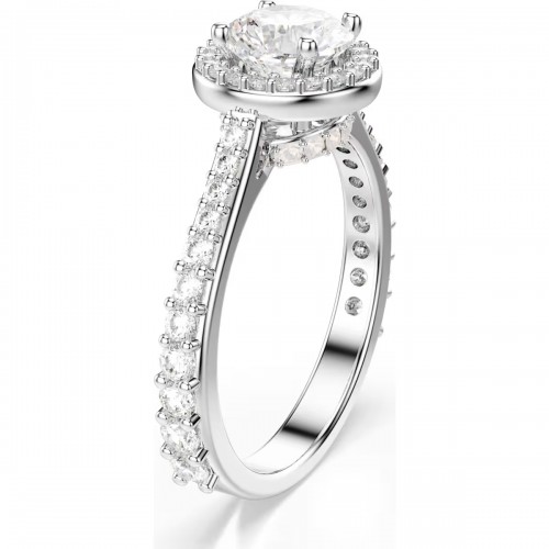 SWAROVSKI Una Angelic Δαχτυλίδι, Στρογγυλή Κοπή, Λευκό, Επιμετάλλωση Ροδίου 5717929