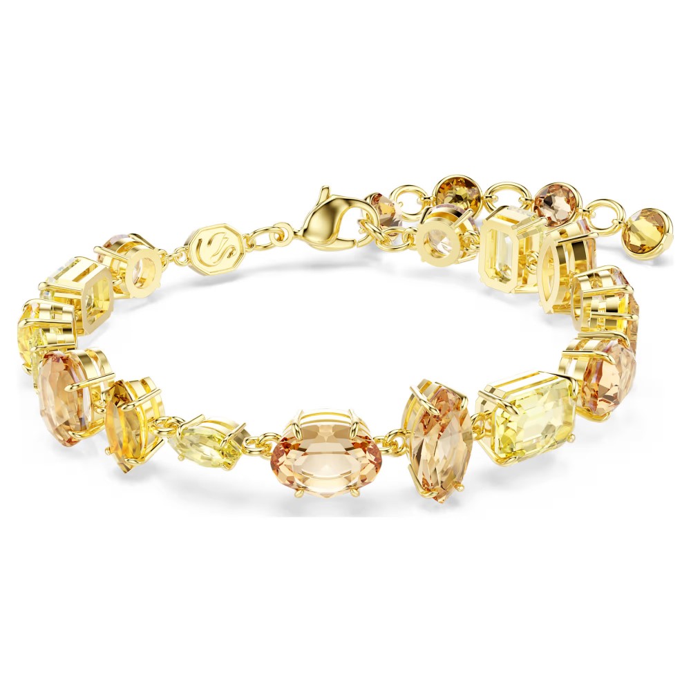 SWAROVSKI Gema Βραχιόλι, Μίξη Κοπών, Κίτρινο, Επιμετάλλωση σε Χρυσό Τόνο 5718072