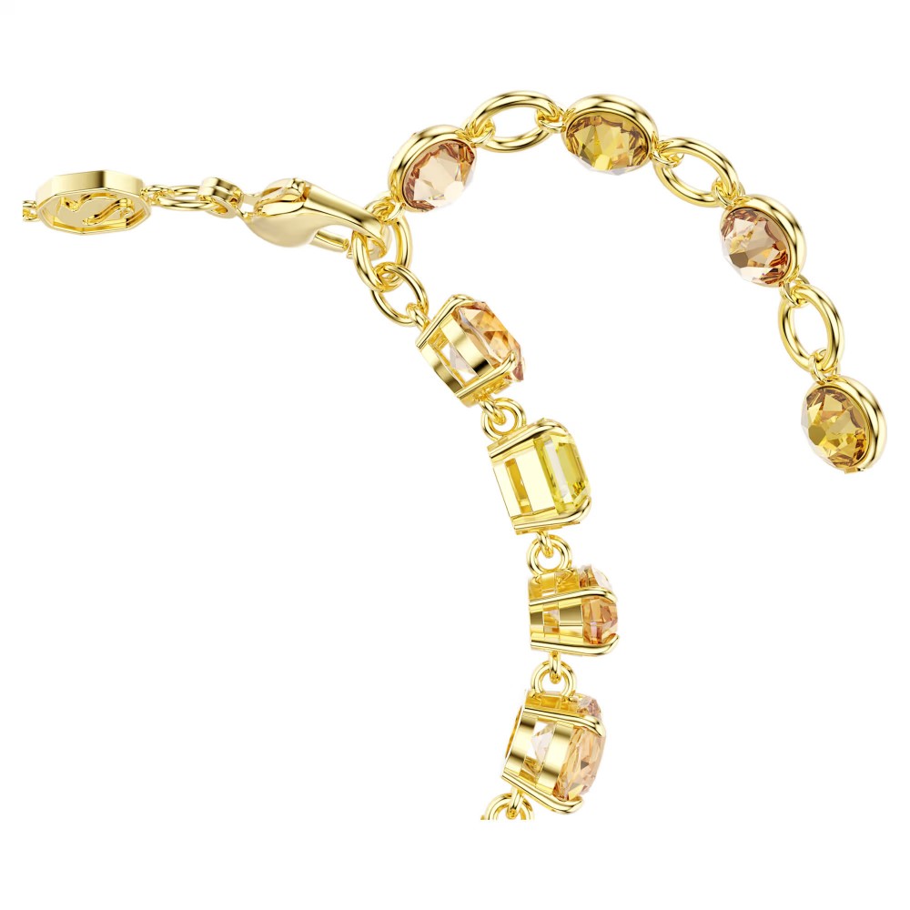 SWAROVSKI Gema Βραχιόλι, Μίξη Κοπών, Κίτρινο, Επιμετάλλωση σε Χρυσό Τόνο 5718072