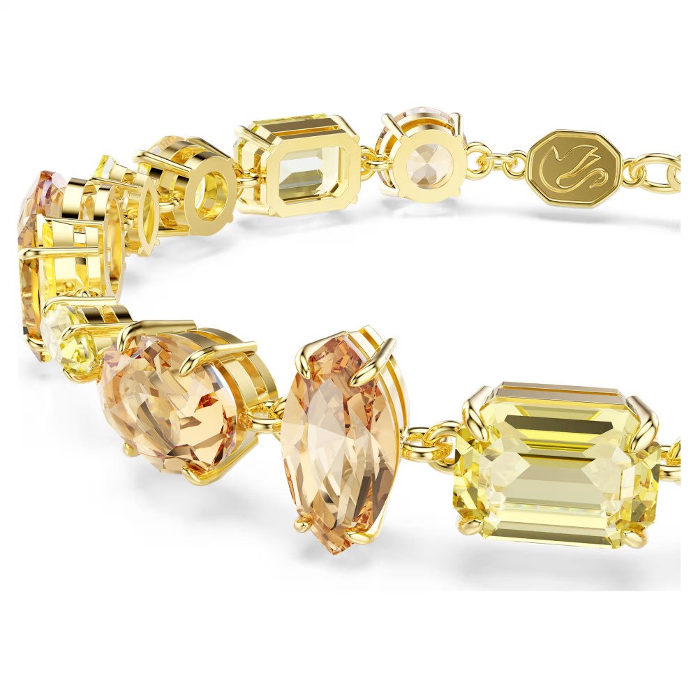 SWAROVSKI Gema Βραχιόλι, Μίξη Κοπών, Κίτρινο, Επιμετάλλωση σε Χρυσό Τόνο 5718072