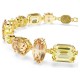 SWAROVSKI Gema Βραχιόλι, Μίξη Κοπών, Κίτρινο, Επιμετάλλωση σε Χρυσό Τόνο 5718072