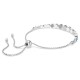Swarovski Βραχιόλι Imber Tennis Στρογγυλές κοπές, Μπλε, Επιμετάλλωση ροδίου 5719282