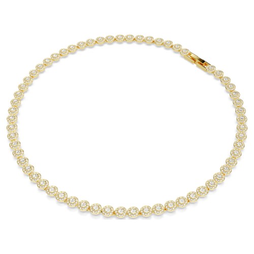 SWAROVSKI Una Angelic Set Στρογγυλή Κοπή, Λευκό, Επιμετάλλωση σε Χρυσό Τόνο 5720506