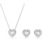 SWAROVSKI Angelic Set, Κοπή Καρδιά, Λευκό, Επιροδιωμένο 5720849 SWAROVSKI Angelic Set, Κοπή Καρδιά, Λευκό, Επιροδιωμένο 5720849