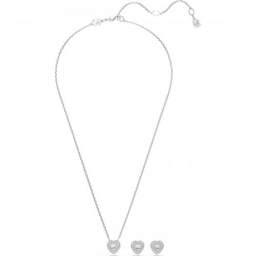 SWAROVSKI Angelic Set, Κοπή Καρδιά, Λευκό, Επιροδιωμένο 5720849