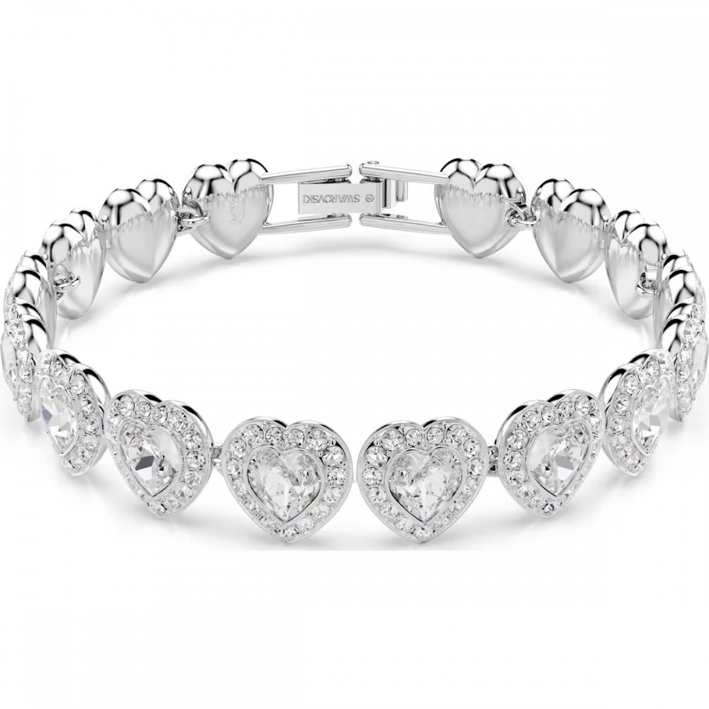SWAROVSKI Angelic Βραχιόλι, Pave, Λευκό, Επιροδιωμένο 5720860 SWAROVSKI Angelic Βραχιόλι, Pave, Λευκό, Επιροδιωμένο 5720860