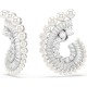 SWAROVSKI Σκουλαρίκια, Crystal pearl, Baguette Κοπή, Λευκό, Επιροδιωμένο 5720869