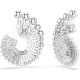 SWAROVSKI Σκουλαρίκια, Crystal pearl, Baguette Κοπή, Λευκό, Επιροδιωμένο 5720869