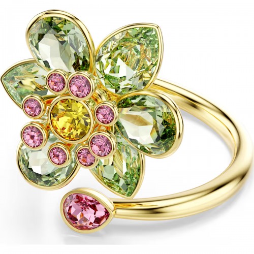 SWAROVSKI Idyllia Δαχτυλίδι Μίξη κοπών, Λουλούδι, Πολύχρωμο Επιχρυσωμένο 5721599