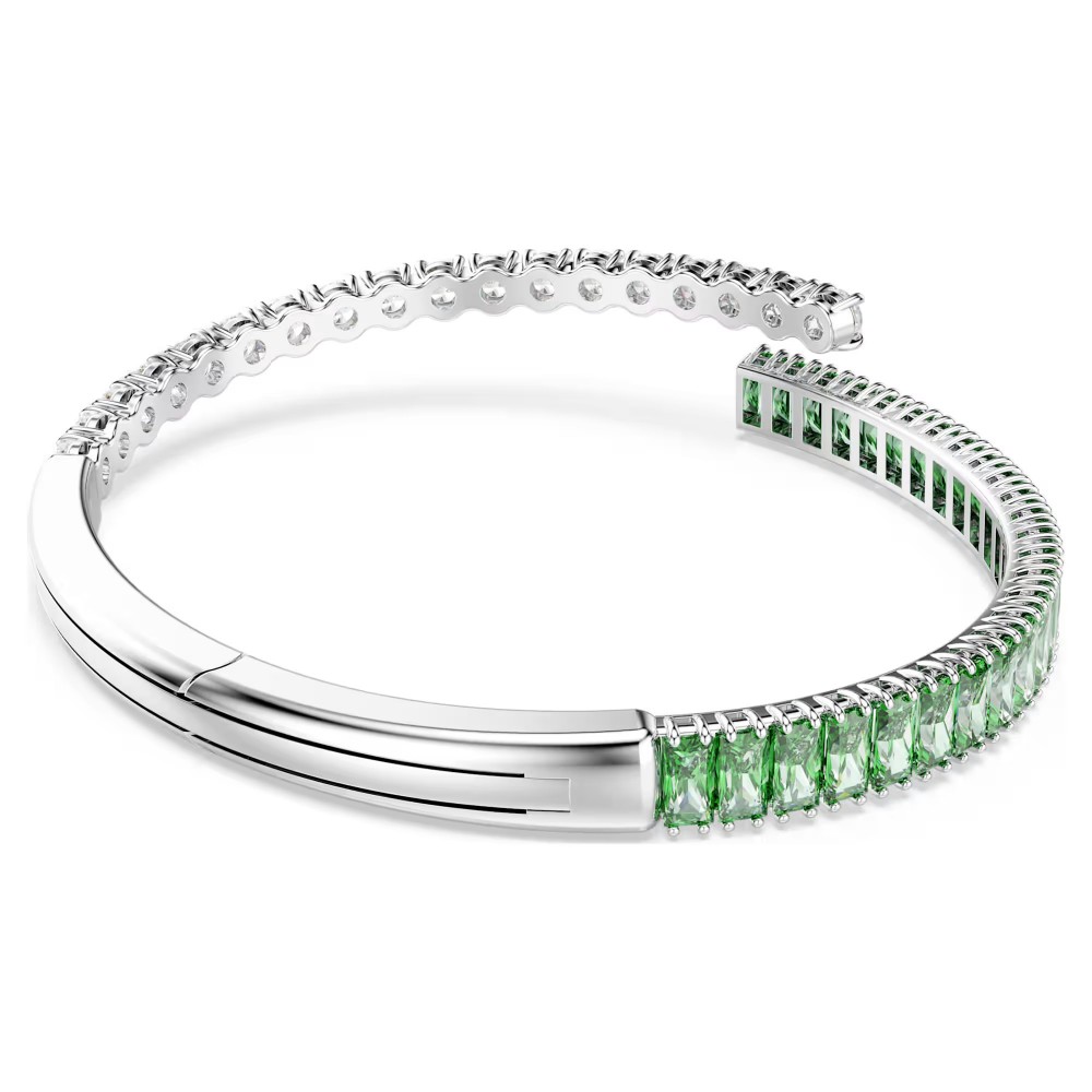 SWAROVSKI, Matrix Άκαμπτο βραχιόλι, Μικτή Κοπή, Πράσινο, Επιμετάλλωση Ροδίου 5722461 SWAROVSKI, Matrix Άκαμπτο βραχιόλι, Μικτή Κοπή, Πράσινο, Επιμετάλλωση Ροδίου 5722461