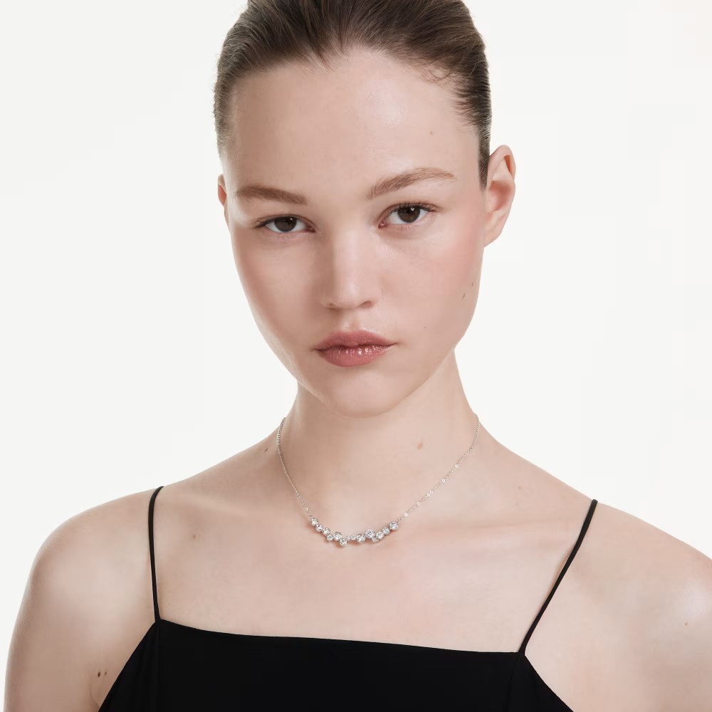 SWAROVSKI Constella Κολιέ Μίξη Κοπών, Λευκό, Επιροδιωμένο 5722473 SWAROVSKI Constella Κολιέ Μίξη Κοπών, Λευκό, Επιροδιωμένο 5722473
