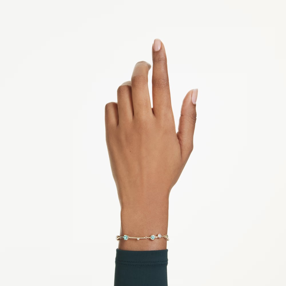 SWAROVSKI Constella Βραχιόλι Μίξη Κοπών Πράσινο - Λευκό, Επιχρυσωμένο 5722478 SWAROVSKI Constella Βραχιόλι Μίξη Κοπών Πράσινο - Λευκό, Επιχρυσωμένο 5722478