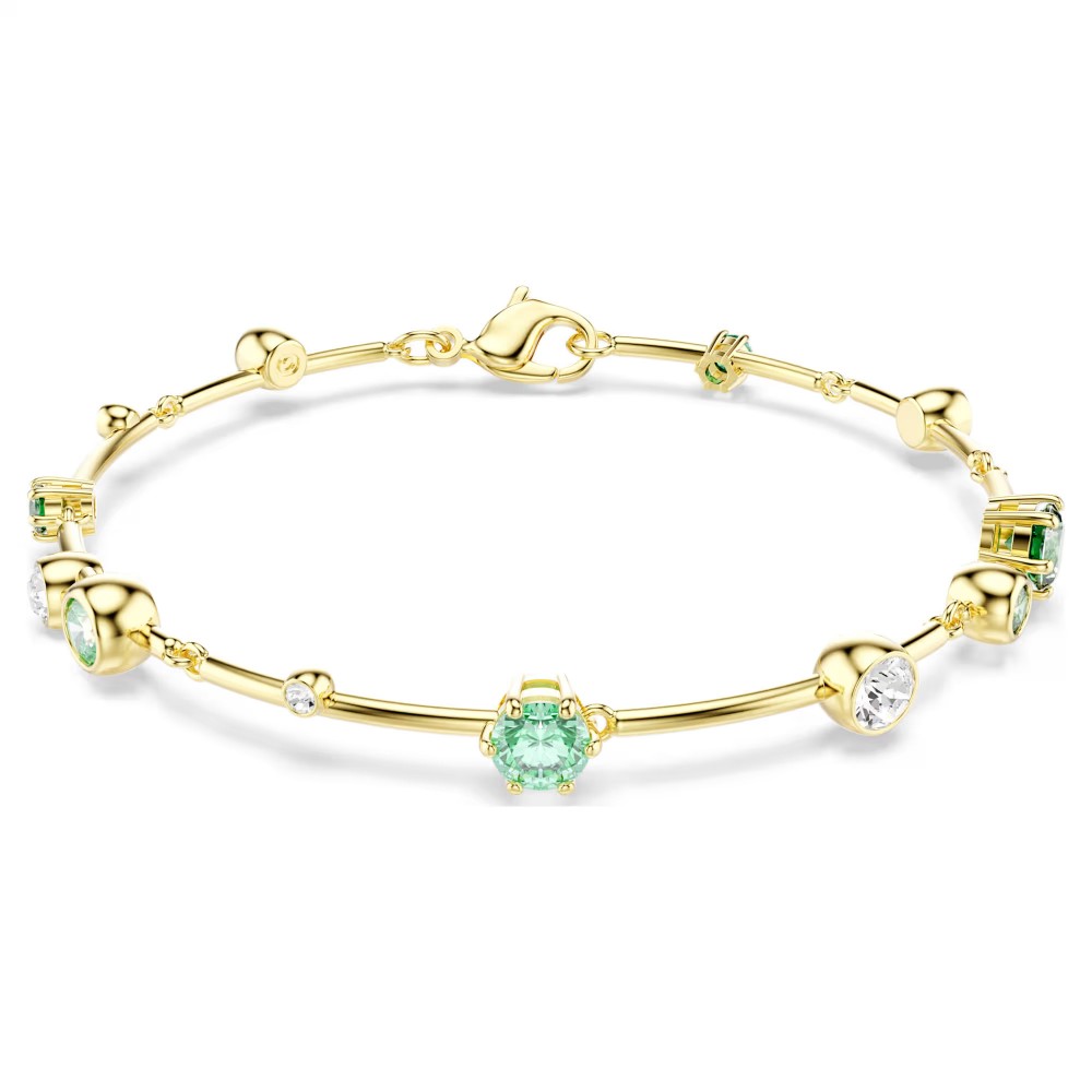 SWAROVSKI Constella Βραχιόλι Μίξη Κοπών Πράσινο - Λευκό, Επιχρυσωμένο 5722478 SWAROVSKI Constella Βραχιόλι Μίξη Κοπών Πράσινο - Λευκό, Επιχρυσωμένο 5722478