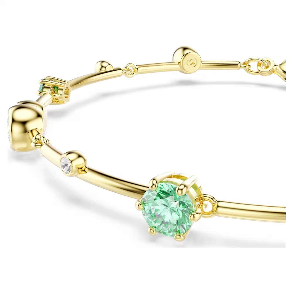 SWAROVSKI Constella Βραχιόλι Μίξη Κοπών Πράσινο - Λευκό, Επιχρυσωμένο 5722478 SWAROVSKI Constella Βραχιόλι Μίξη Κοπών Πράσινο - Λευκό, Επιχρυσωμένο 5722478