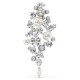SWAROVSKI Καρφίτσα Constella, Crystal Pearl, Στρογγυλή Κοπή, Λευκή, Επιμετάλλωση ροδίου 5722516