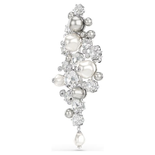 SWAROVSKI Καρφίτσα Constella, Crystal Pearl, Στρογγυλή Κοπή, Λευκή, Επιμετάλλωση ροδίου 5722516 SWAROVSKI Καρφίτσα Constella, Crystal Pearl, Στρογγυλή Κοπή, Λευκή, Επιμετάλλωση ροδίου 5722516