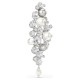 SWAROVSKI Καρφίτσα Constella, Crystal Pearl, Στρογγυλή Κοπή, Λευκή, Επιμετάλλωση ροδίου 5722516