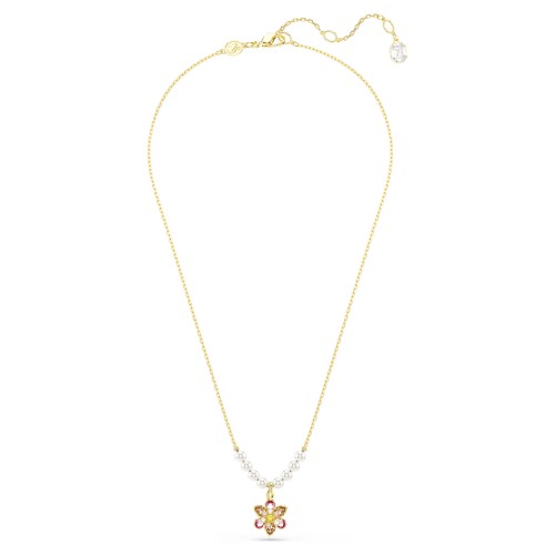 SWAROVSKI Idyllia Crystal Pearl Μενταγιόν με αλυσίδα, Λουλούδι Μίξη Κοπών, Χρυσ΄΄ος Τόνος 5723140 SWAROVSKI Idyllia Crystal Pearl Μενταγιόν με αλυσίδα, Λουλούδι Μίξη Κοπών, Χρυσ΄΄ος Τόνος 5723140