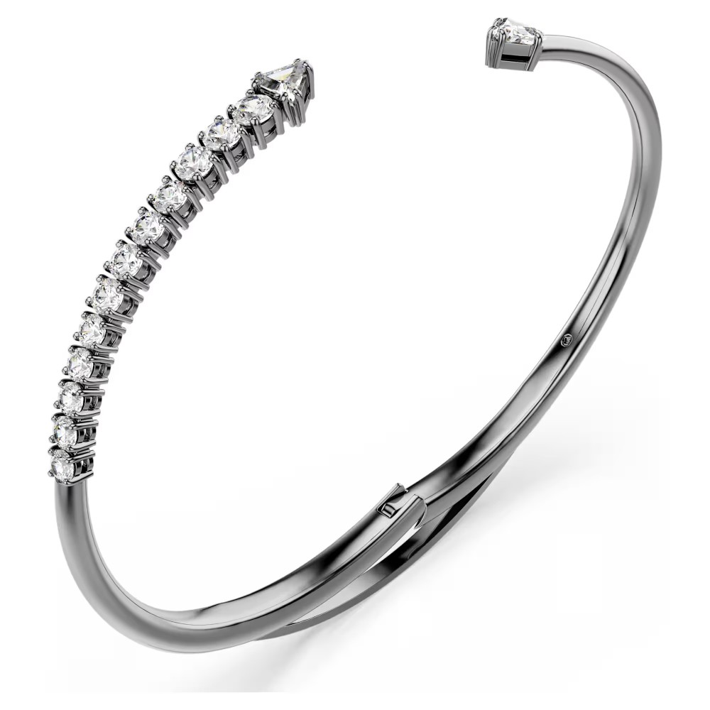 SWAROVSKI Sublima Άκαμπτο βραχιόλι, λευκό, Επιμετάλλωση Ρουθηνίου 5723171 SWAROVSKI Sublima Άκαμπτο βραχιόλι, λευκό, Επιμετάλλωση Ρουθηνίου 5723171