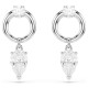 SWAROVSKI Σκουλαρίκια-σταγόνα Mesmera Μίξη Κοπών, Λευκά, Επιμετάλλωση ροδίου 5723177