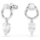 SWAROVSKI Σκουλαρίκια-σταγόνα Mesmera Μίξη Κοπών, Λευκά, Επιμετάλλωση ροδίου 5723177