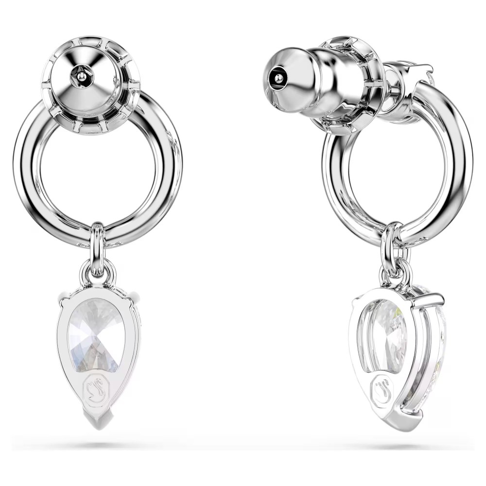 SWAROVSKI Σκουλαρίκια-σταγόνα Mesmera Μίξη Κοπών, Λευκά, Επιμετάλλωση ροδίου 5723177