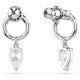 SWAROVSKI Σκουλαρίκια-σταγόνα Mesmera Μίξη Κοπών, Λευκά, Επιμετάλλωση ροδίου 5723177