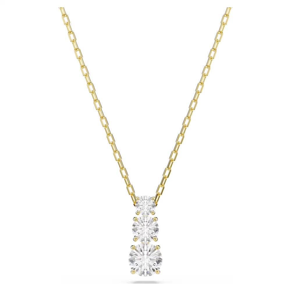 SWAROVSKI Μενταγιόν Stella Attract, Στρογγυλή κοπή, Λευκό, Επιμετάλλωση σε Χρυσό Τόνο 5723298 SWAROVSKI Μενταγιόν Stella Attract, Στρογγυλή κοπή, Λευκό, Επιμετάλλωση σε Χρυσό Τόνο 5723298